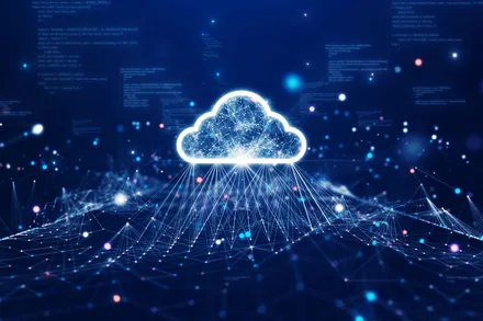 Abstract representation of distributed cloud infrastructure